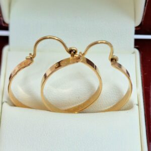 ( Przedmiot Sprzedany ) Piękne złote kolczyki 585 "Kółka"