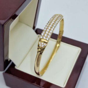 ( Przedmiot Sprzedany )Złota bransoletka z cyrkoniami